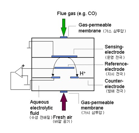 전자 화학 센서의 종류 및 동작원리